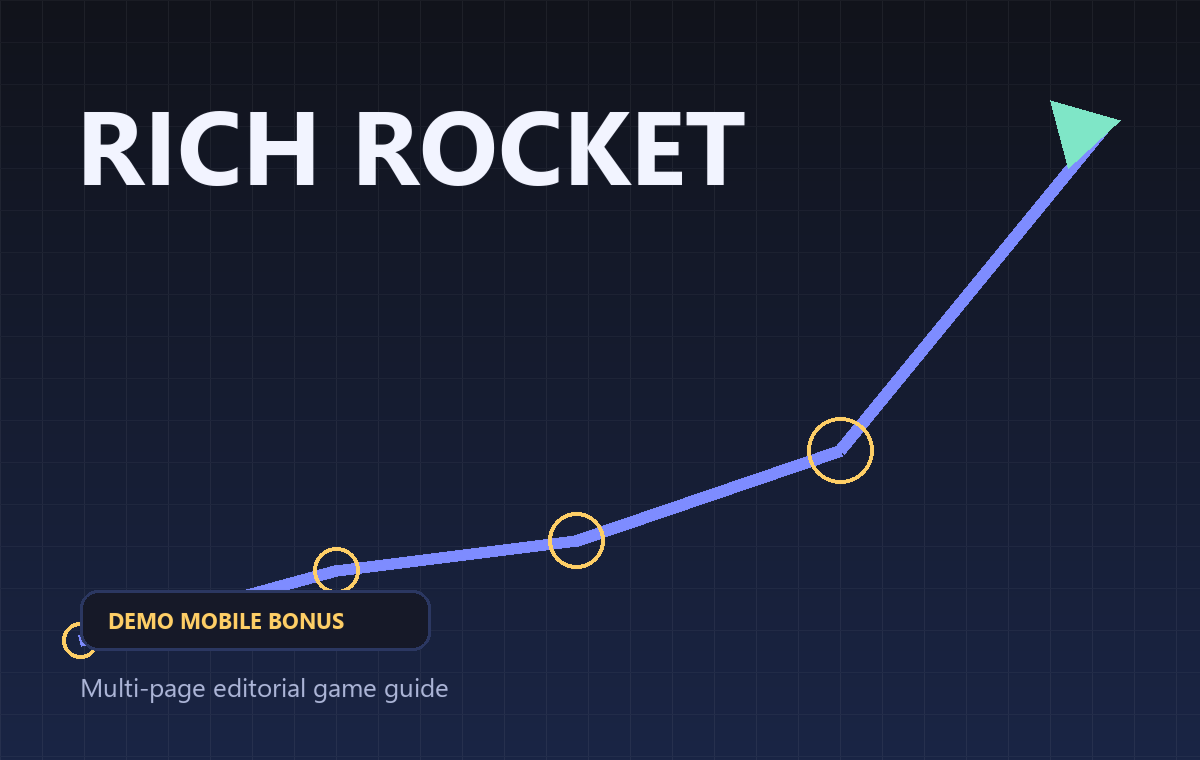 Rich Rocket game cover for demo mode, mobile play and bonus access